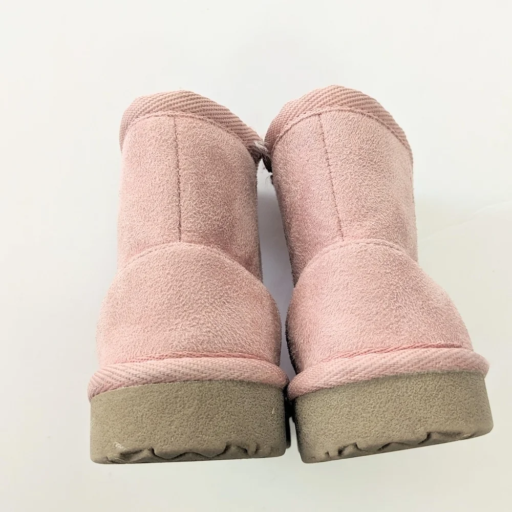 Infant Girls Faux-Suede Faux-Fur Lined Boots